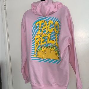pink taco bell sweatshirt